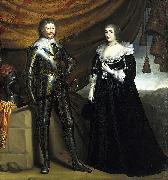 Gerard van Honthorst Prince Frederik Hendrik and his wife Amalia van Solms Germany oil painting artist